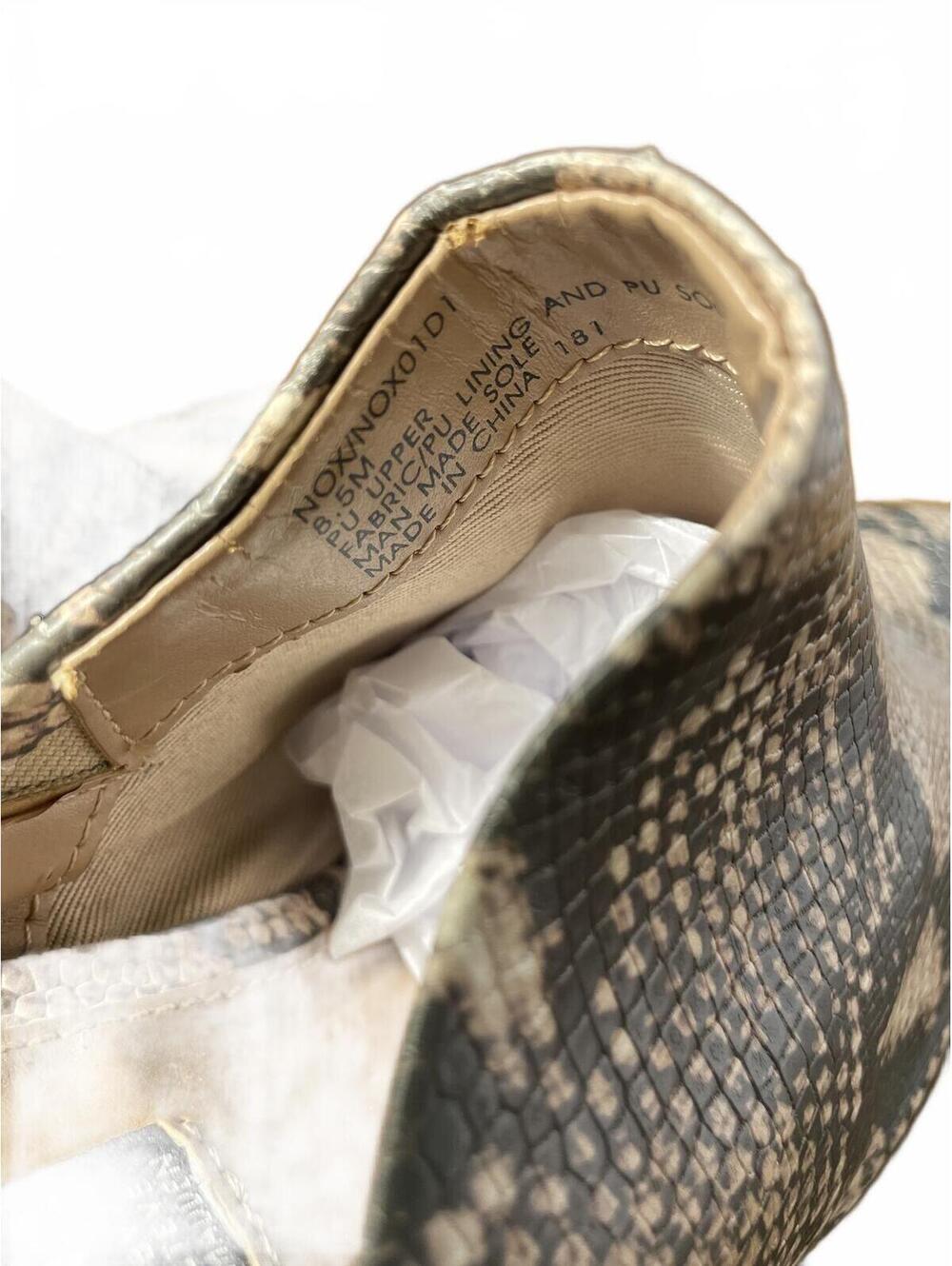 Steve Madden Block Heel Mules Shoes Women's 8.5 Snake Print - Picture 4 of 9